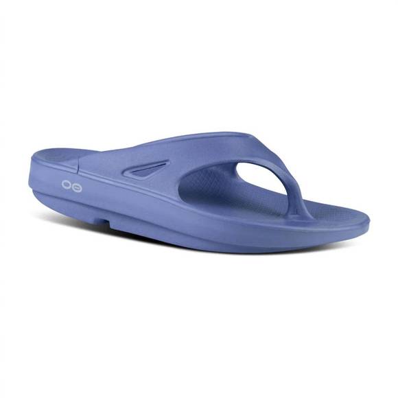 NEW NWOT NEVER WORN OOFOS unisex ooriginals thong sandal in waterdrop - Picture 1 of 4